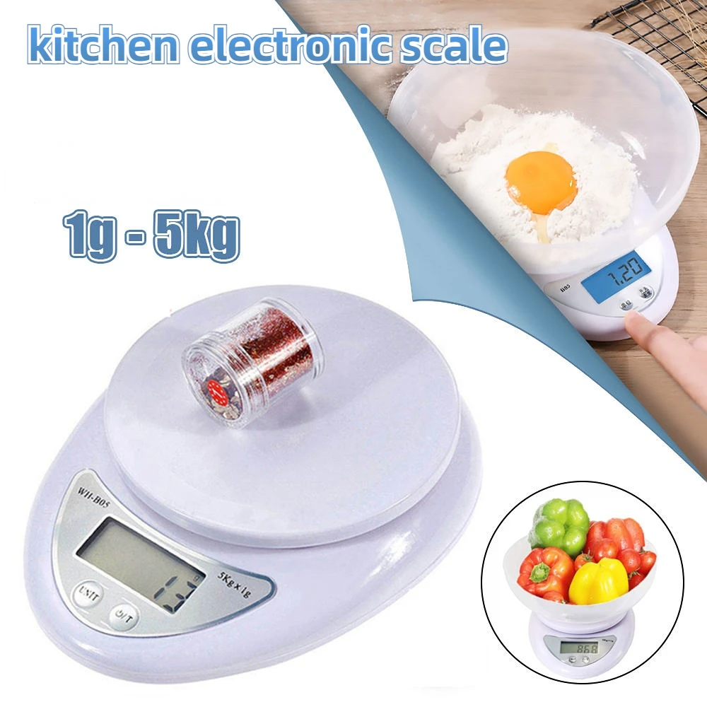 5kg/1g Portable Digital Scale LED Portable Digital Scale Scale Food Balance Measuring Weight Kitchen Scale Kitchen Accessories