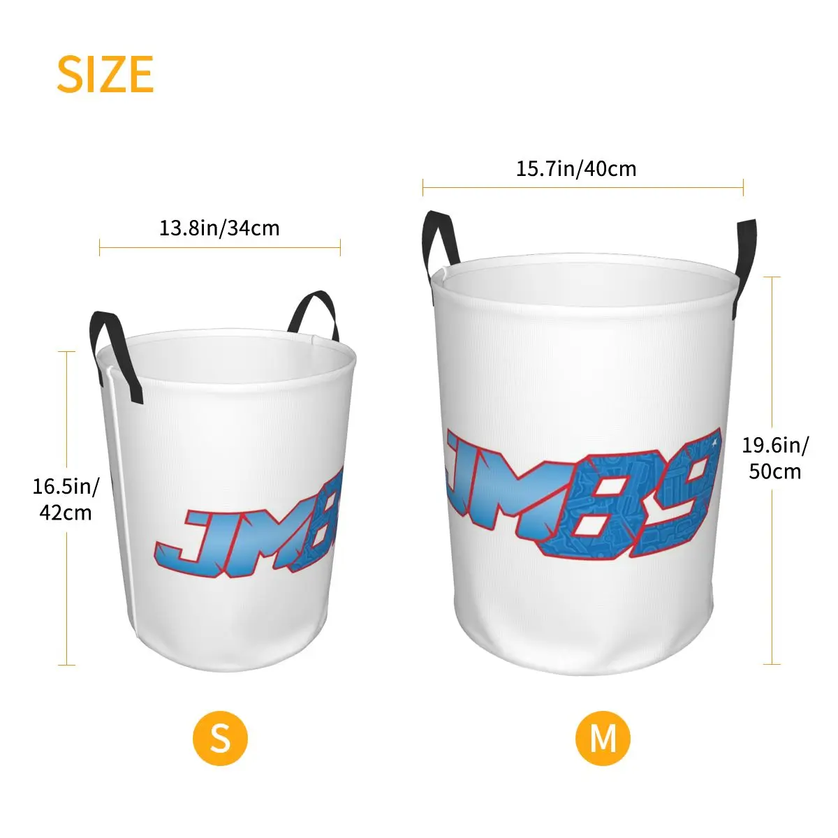 Jorge Martin Number 89 سلال غسيل قابلة للطي ملابس قذرة منظم منزلي صندوق كبير مقاوم للماء للأطفال في المنزل