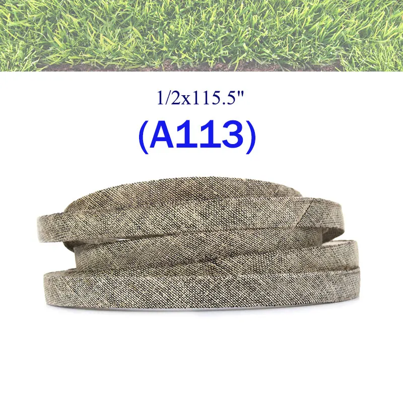 

Heavy Duty Aramid V-Belt 115.5 Inch Length 1/2 Inch Width for Lawn Mower 42" Deck A113