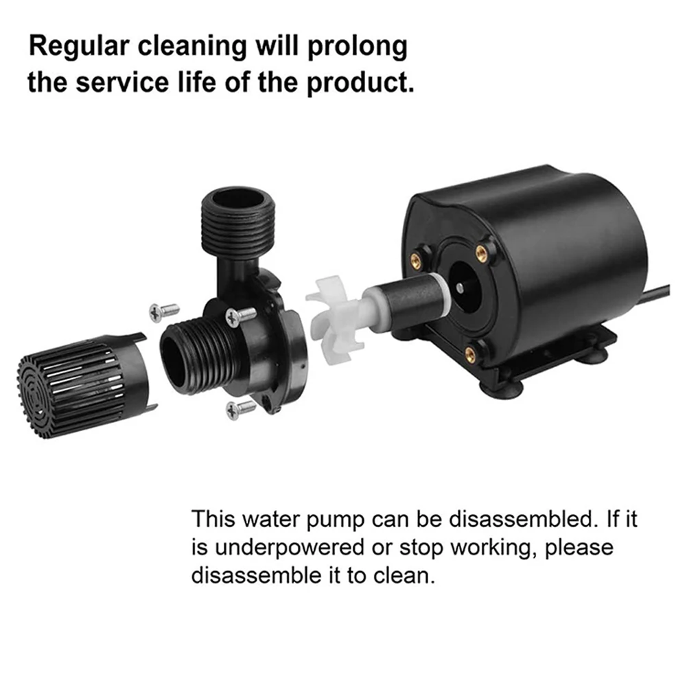 Efficient Aquarium Water Circulation Aquarium Pump Aquarium Pump Mini Water Pump Compact Size Easy Installation