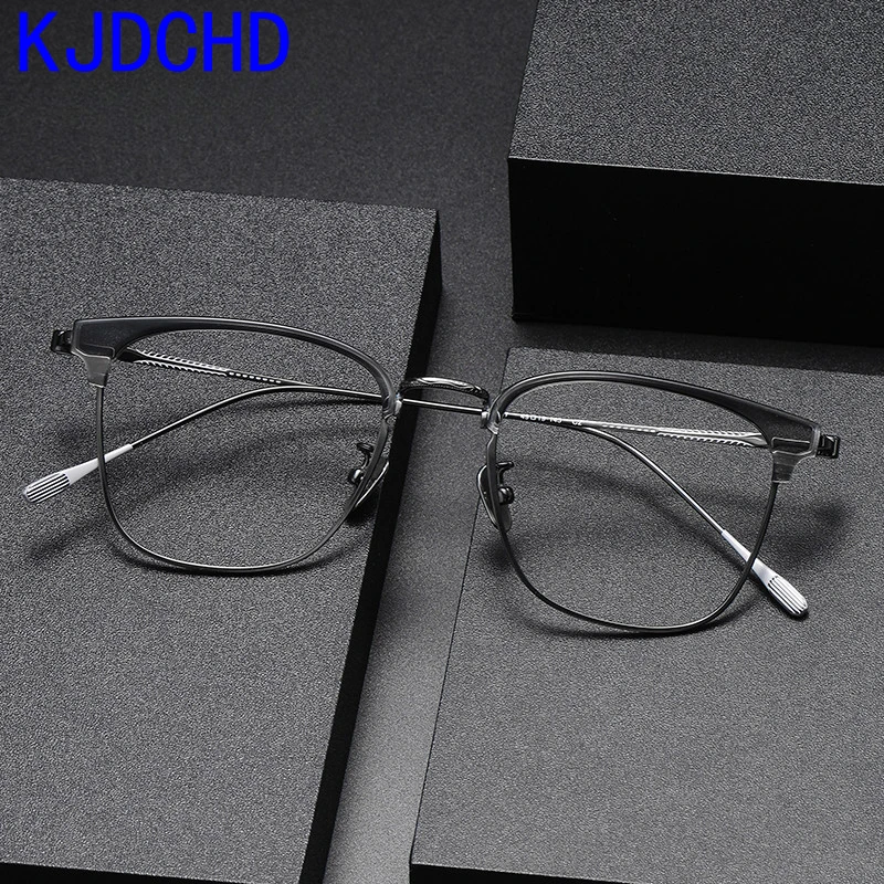 

Acetate Titanium Glasses Frame Men Retro Vintage Square Myopia Prescription Eyeglasses Frames Myopia Optical Spectacles Eyewear