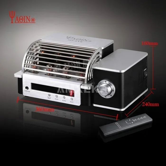 

Ламповый усилитель YAQIN MS-6V6 на лампах 6P6P, Hi-Fi усилитель высокой точности звука, 12.5Вт*2, для домашнего аудио