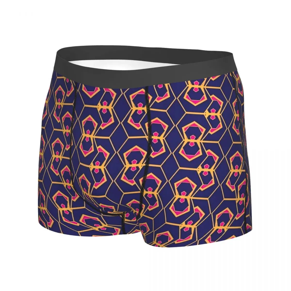 Hives Print Underwear Abstract Honeycombs Print Trunk Trenky Male Panties Comfortable Shorts Briefs Birthday Gift