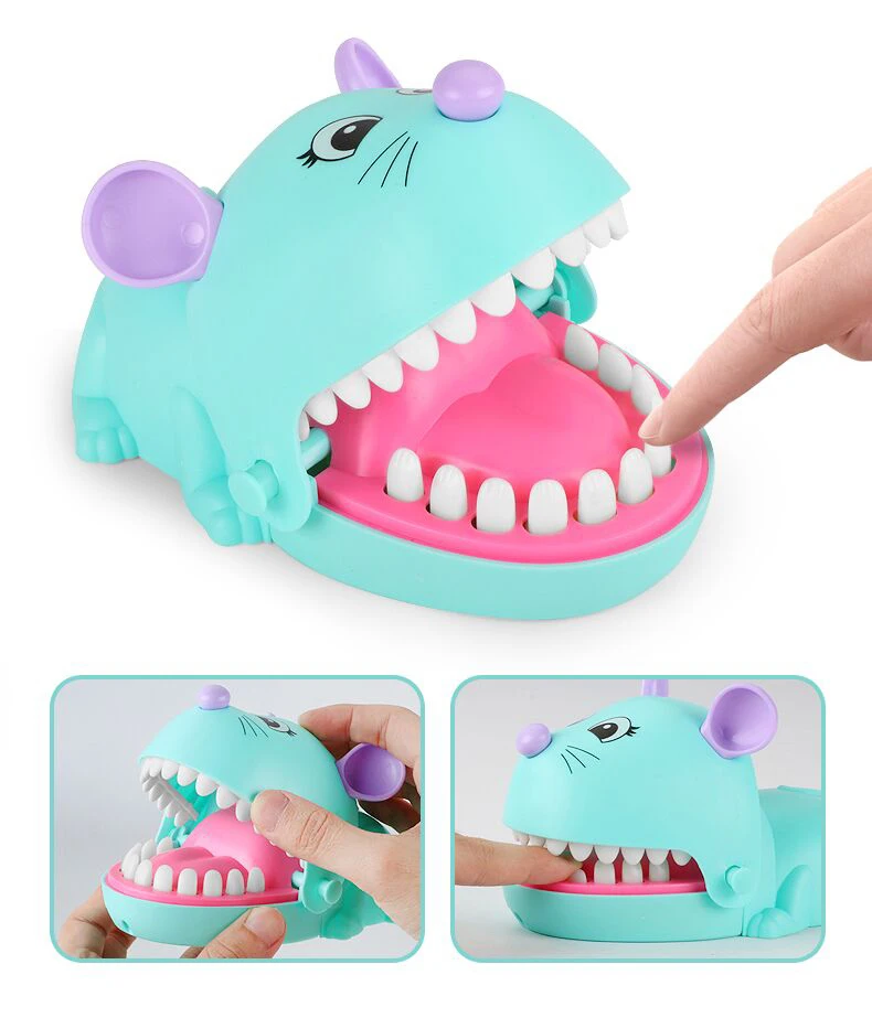 Creative Practical Jokes Mouth Tooth Alligator Hand Children\'s Toys Family Games Classic Biting Hand Crocodile Game Toy for Kids