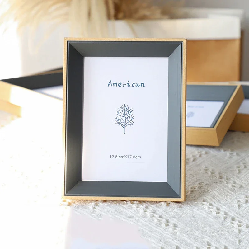 Modern European Style Photo Frame Versatile Multi-Size Vertical Display Picture Frame for Living Room and Bedroom Decor