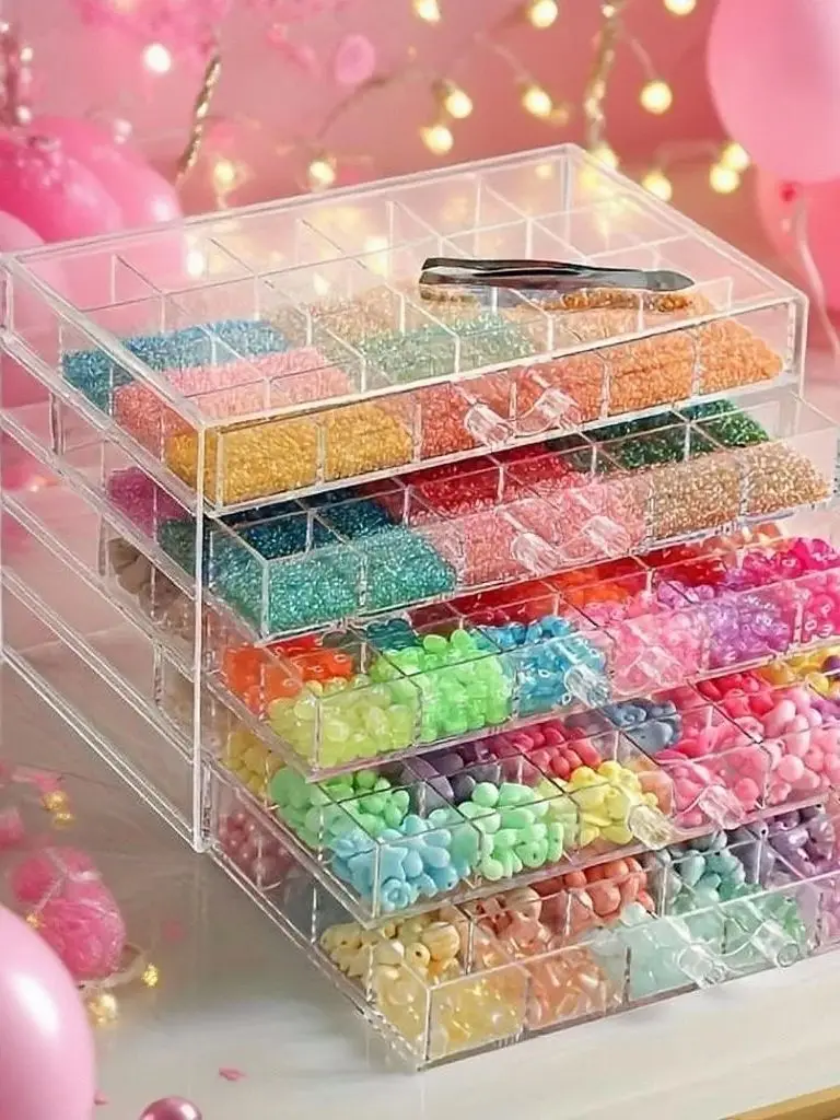 

1 шт., шкатулка для драгоценностей, шкатулка для хранения ювелирных изделий, шкатулка для хранения нейл-арта. Контейнер для хранения подходит для женских украшений и также