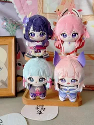 10CM Anime Game GS Impact Cosplay Yae Miko Kamisato Ayaka Raiden Shogun Sangonomiya Kokomi Plush Backpack Pendant Key Chain