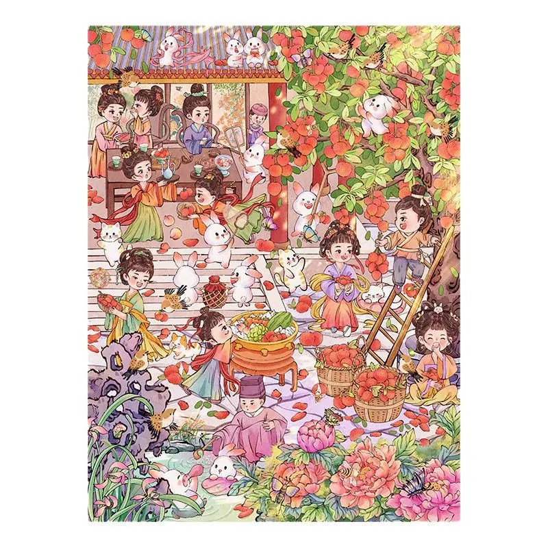 

Kawaii Pirate War 3D Litchi Banquet Landscape Sticker DIY Pocket Cabin Scene Christmas gifts