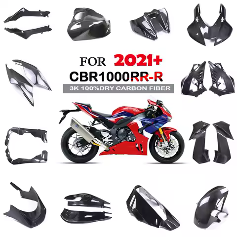 Fender Fuel Tank Side Panel Frame Cover Fairing Kit Dry Carbon Fiber Motorcycle Accessories For HONDA CBR1000RR-R 2021+2023 2024