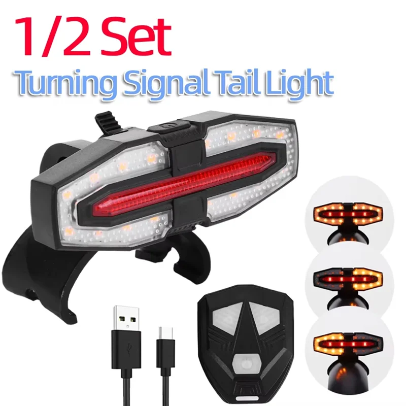 

Electric Scooter Turning Signal Tail Light USB Rechargable Turning Light LED Signal Light