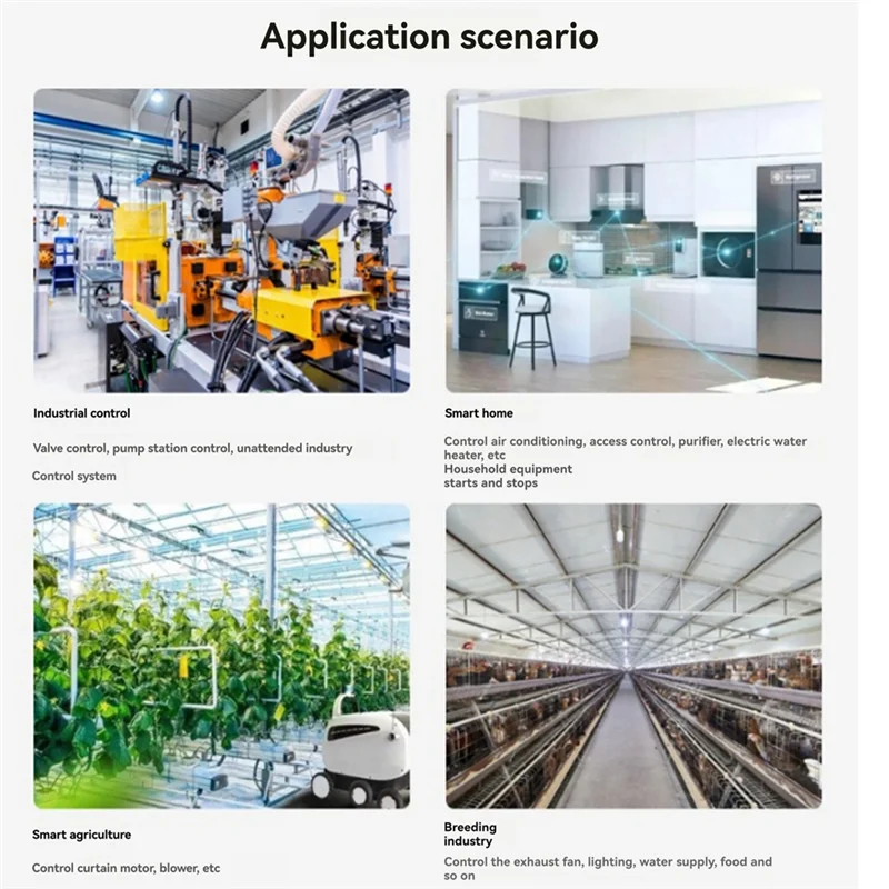 BNVN-DIN-Rail 8-Channel Relay Module RS485 Magnetic Retention Relay Modbus RTU Protocol Multiple Isolation Protection Circuit