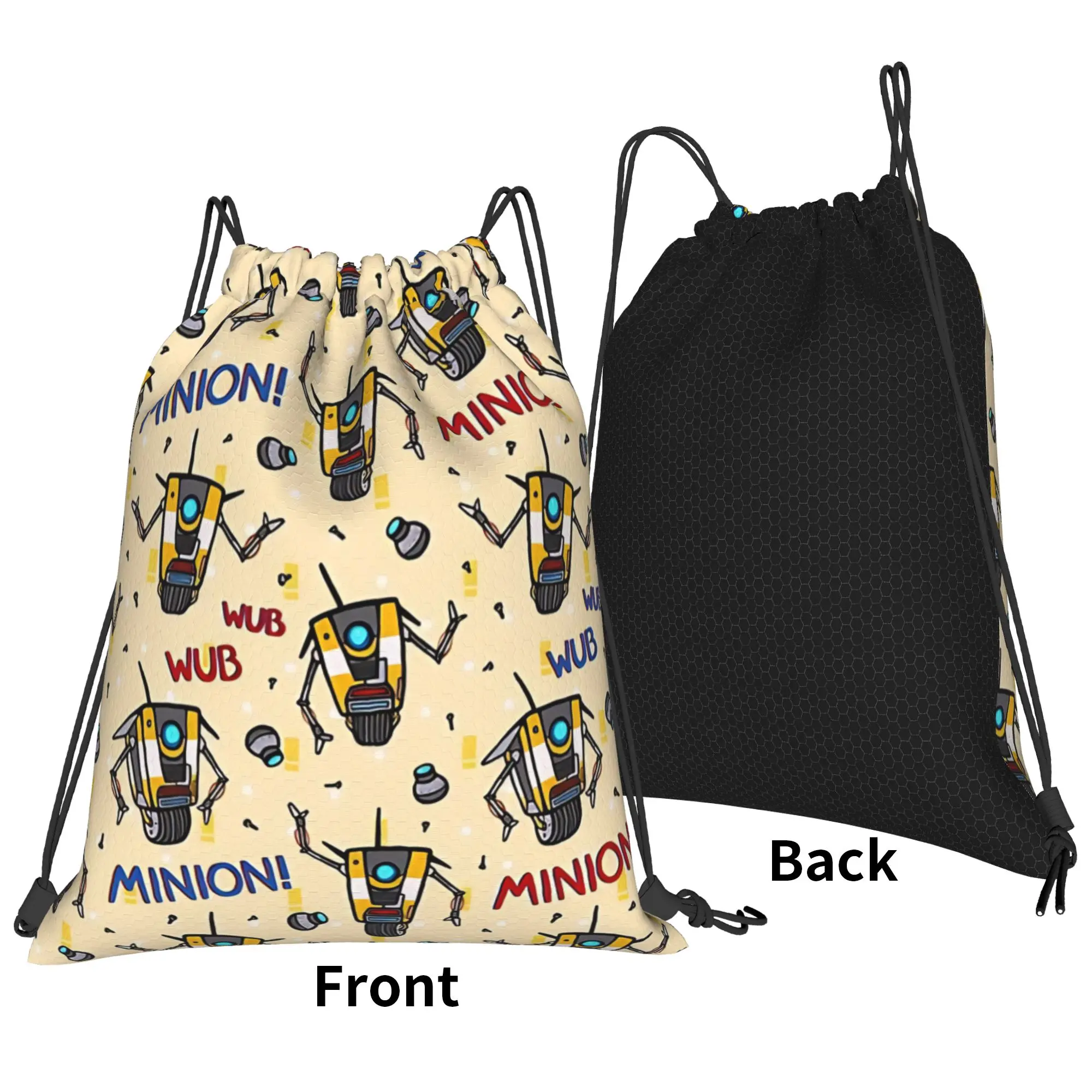 B-Borderlands old sketch warrior team Portable Sports Riding Gym Drawstring Storage Sporty Backpacks