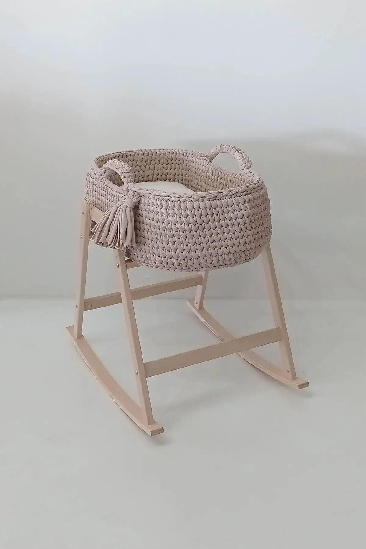 Staande Mesh Wandelwagen Crib-Beige
