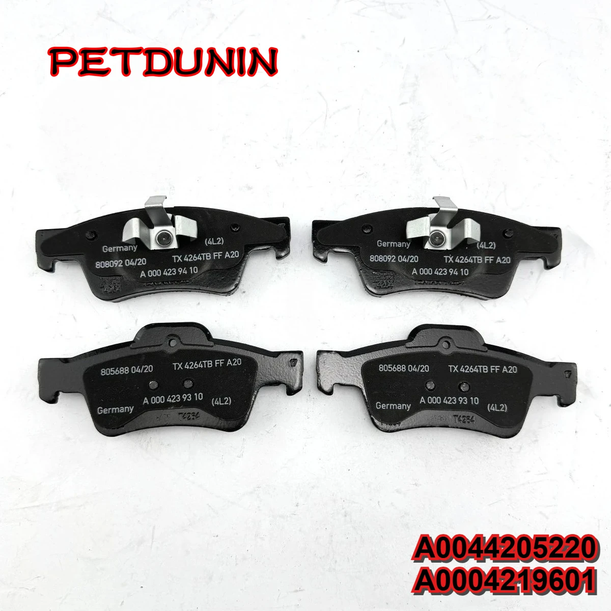 

A0044205220 A0004219601 TS Disc Brake Friction Pads for ML-Class 320/350 CDI/BlueTEC 4MATIC R350 4MATIC EFFICIENCY