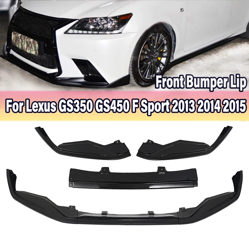 

Car Front Bumper Lip Body Kit Splitter Spoiler Diffuser Protector Cover Guard For Lexus GS350 GS450 F Sport 4Dr 2013 2014 2015