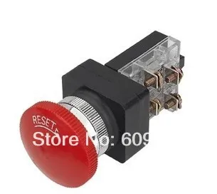 10 Uds TBK-25 (15mm) TBK-30 (30mm) cabeza de seta interruptor de botón de parada de emergencia TBM-3 TSS-30/2 TSS-30/3