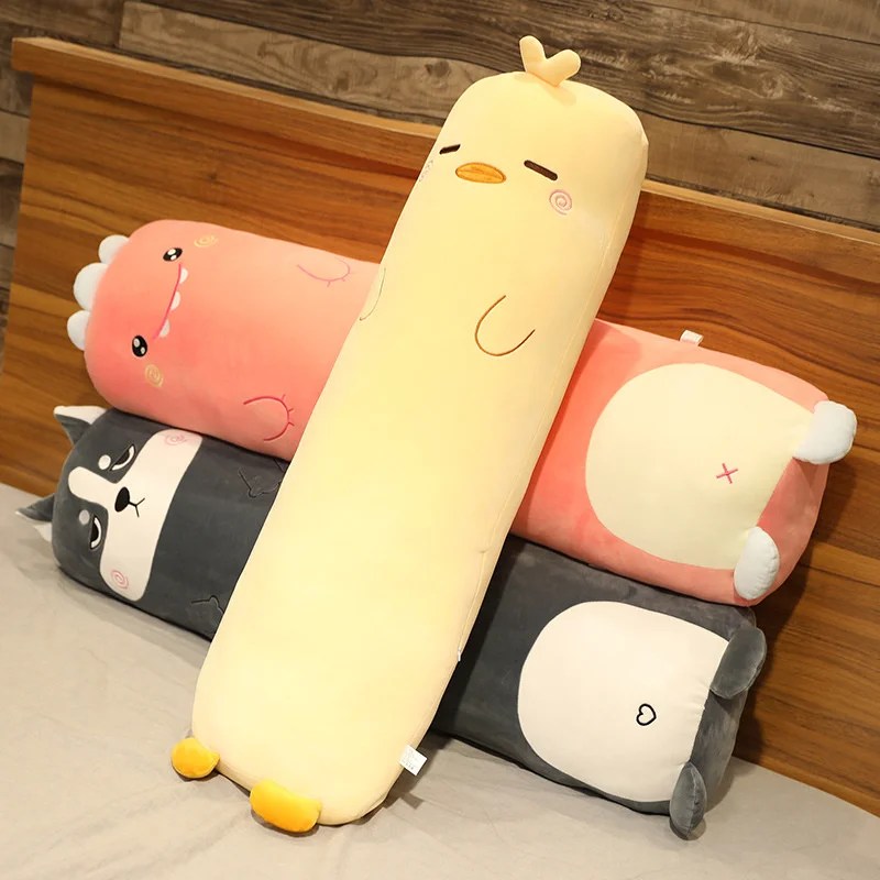 

Cartoon Animal Dinosaur Pig Rabbit Duck Plush Toys Stuffed Soft Long Sleep Pillow Doll Cushion Kids Girls Gift