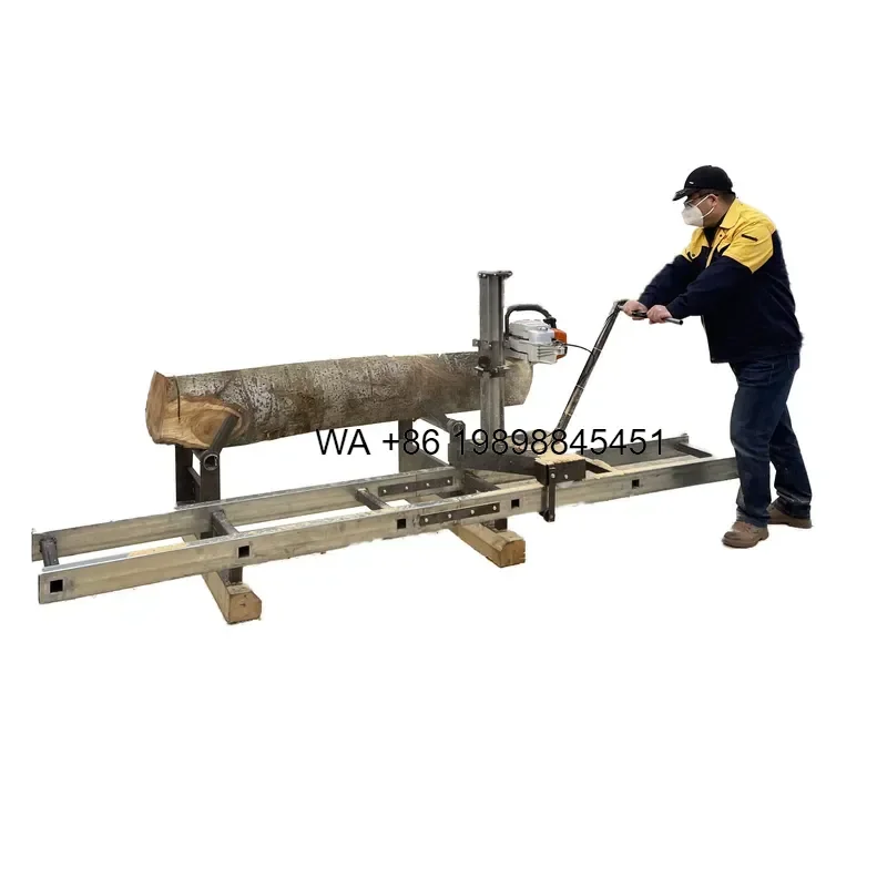 Wmwmnu Portable Chainsaw Sawmill for Farmers Ranchers to Convert Logs Into Valuable Lumber