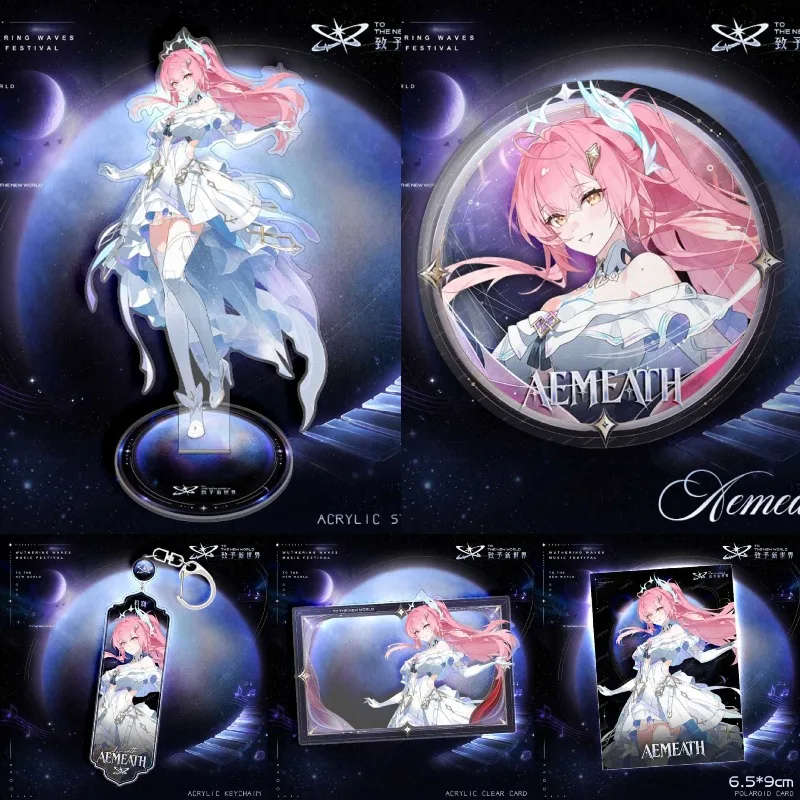 Game Wuthering Waves Acrylic Stand Concert Series Figure Aemeath‌ Mornye‌ Cartethyia‌ The Shorekeeper‌ Brooch Decor Keychain