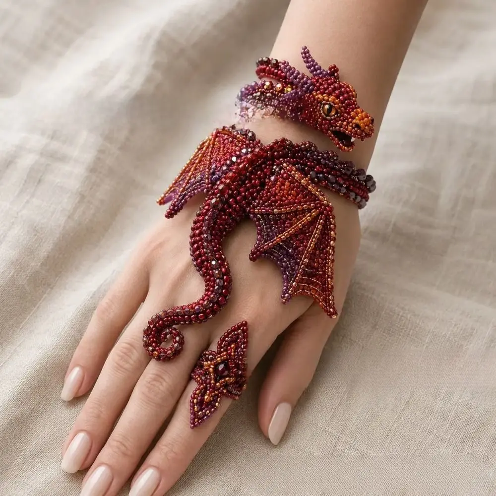 Animal Design Animal Shaped Bracelet Non-Finished Products Beaded Animal Kits Jewelry Making Set Hand Jewelry Craft