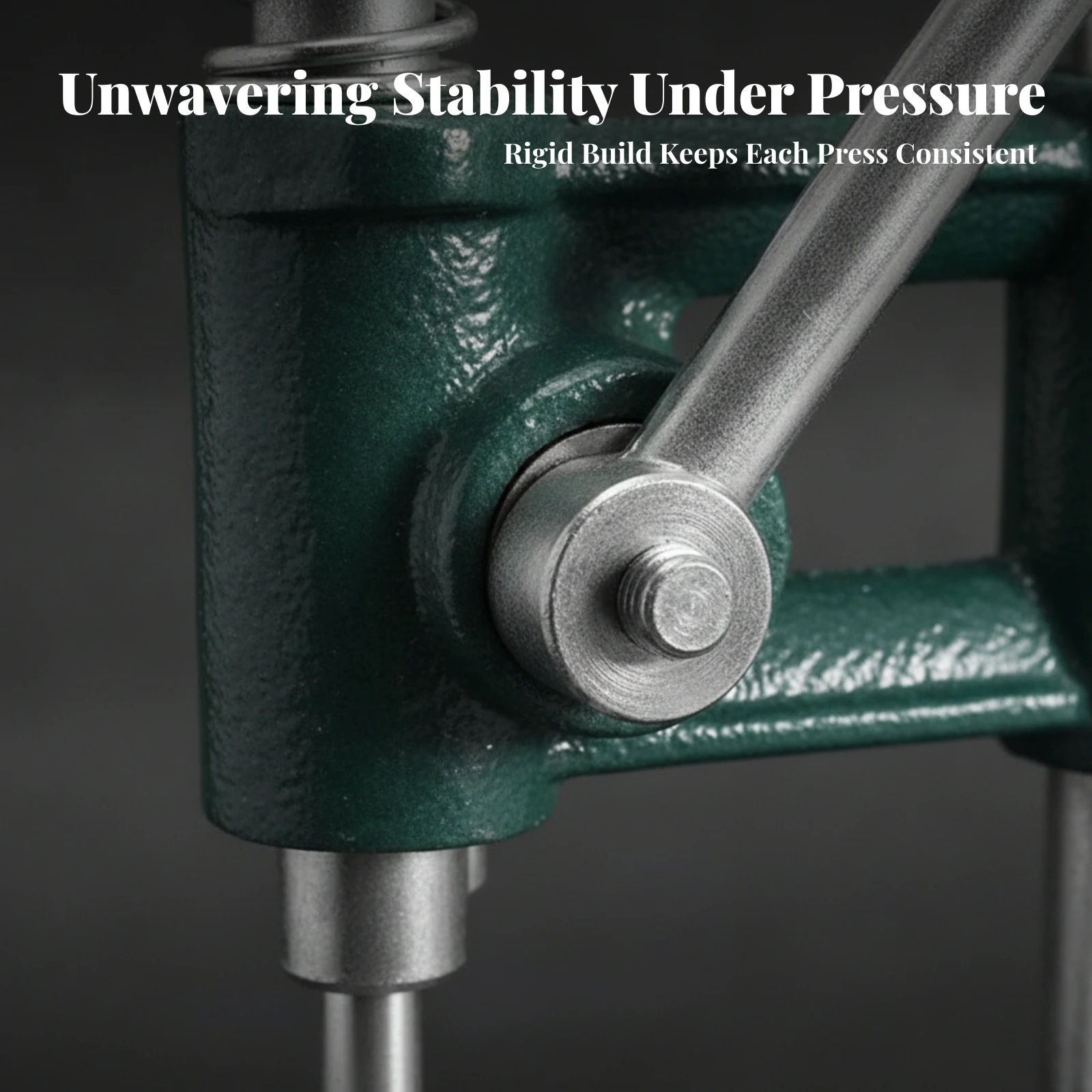 Hand-Press Button Machine Cast-Iron Benchtop Press Frame Instalador De Botones Spring-Loaded Herramienta Ahorra Esfuerzo
