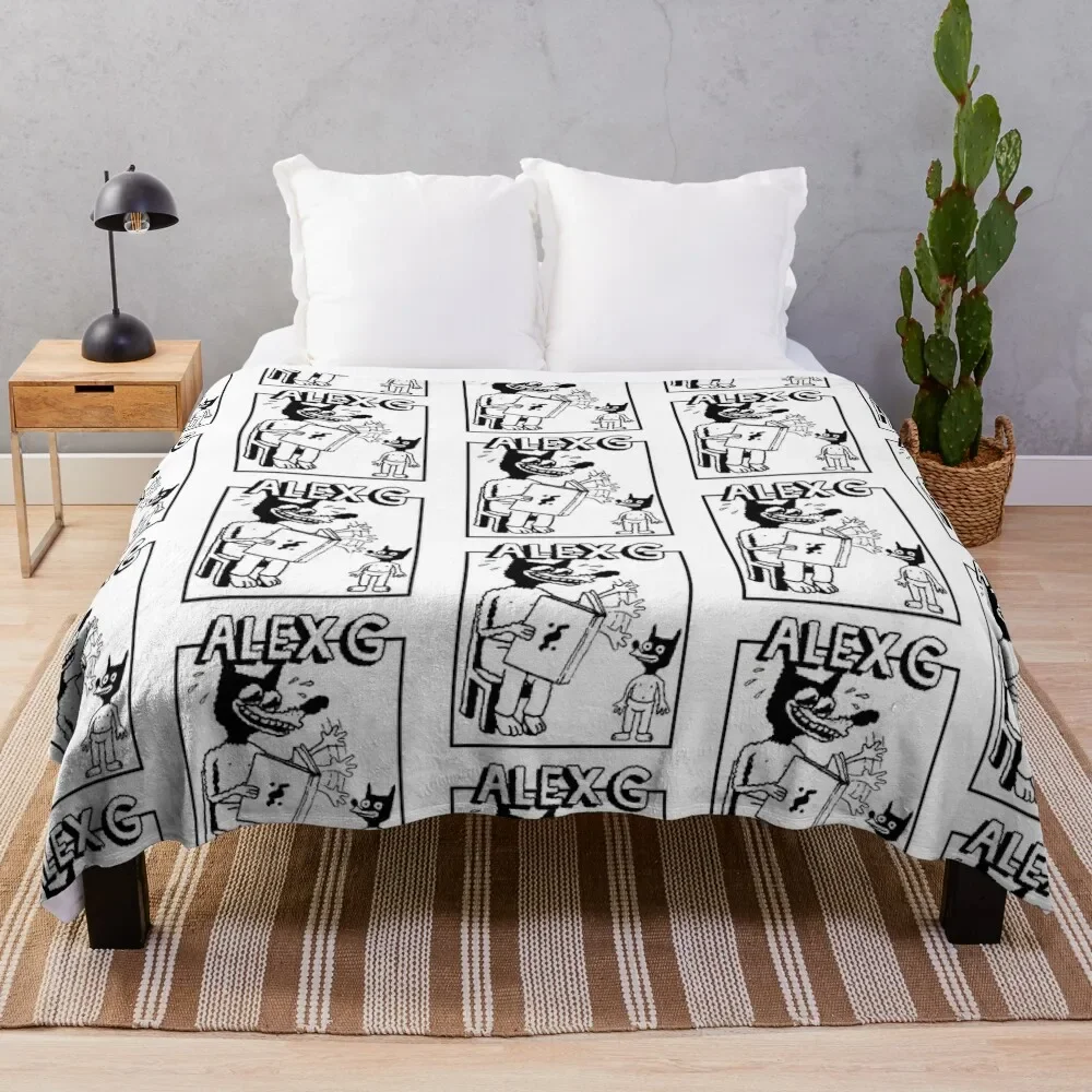 

(Sandy) Alex G Storytelling Throw Blanket Luxury Thicken Baby Soft Plaid Decorative Sofas Blankets