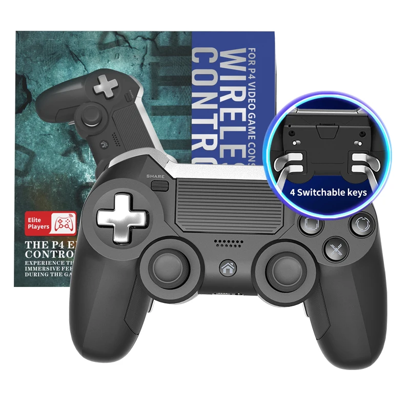 control-inalambrico-bluetooth-para-consola-ps4-control-de-juego-con-doble-vibracion-y-pantalla-tactil-joystick-led