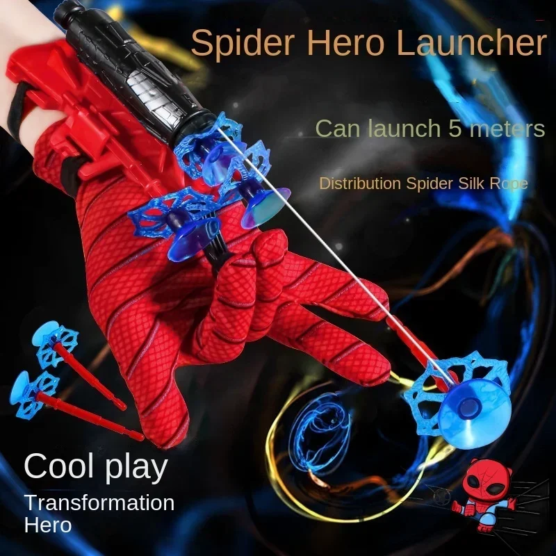 Disney Spider-Man Spider Launcher Cartoon Action Anime Figuren Spider-Man Speelgoed Cool Spider Launcher Kinderen Cosplay Speelgoed Geschenken