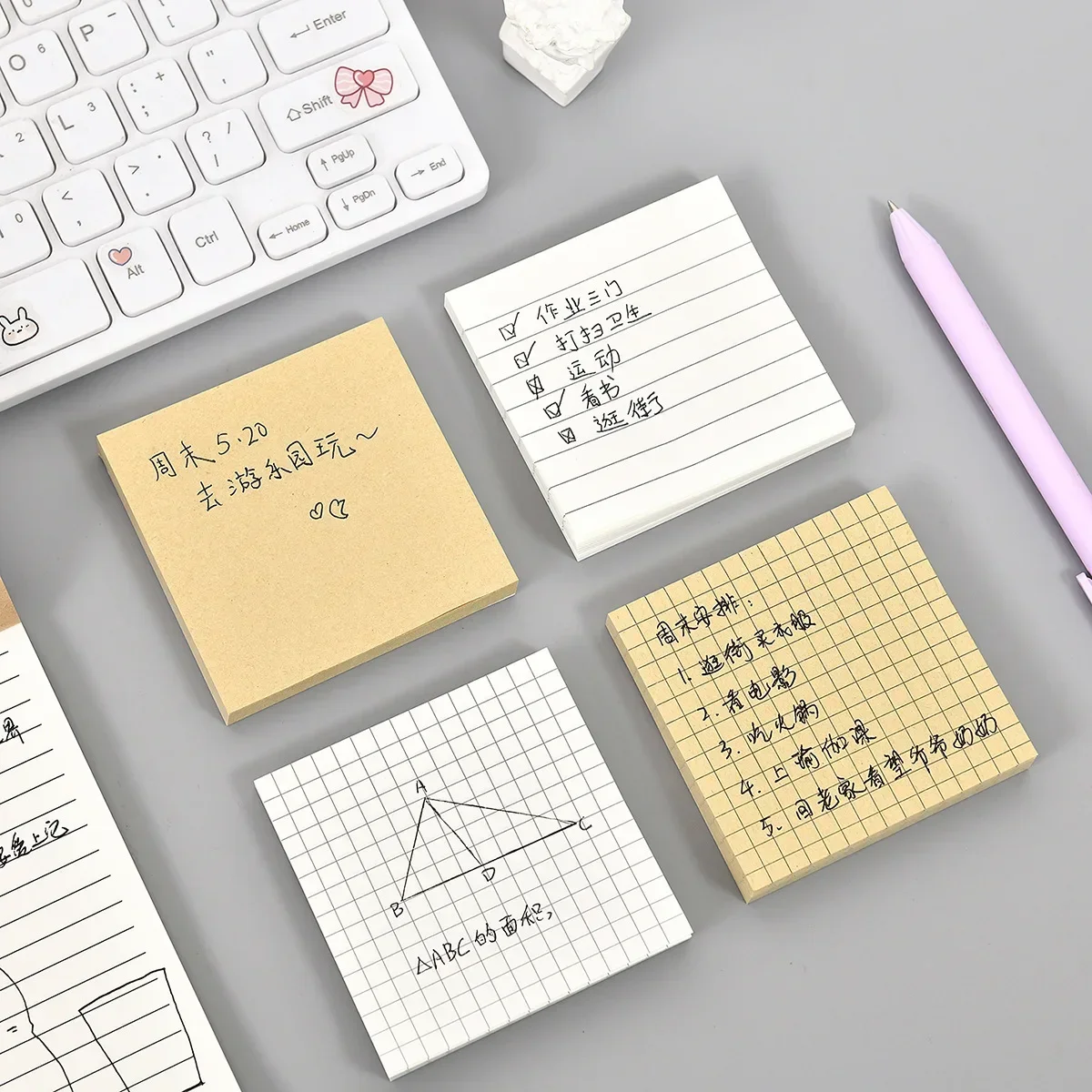 Natural Notes Creative Sticky Notes This Book Can Be Torn Students Use Squares To Leave A Message and Stick Sticky Notes N Times