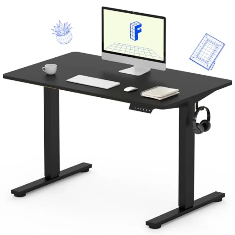Electric Standing Desk, One-Piece Desktop