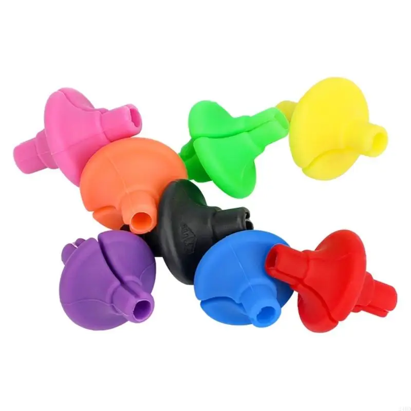 Silicone Archerys Lip Tab For Recurves Bows With 2 Brasses Fasteners Eight Colorful Color For Consistent Anchors Point 24BD