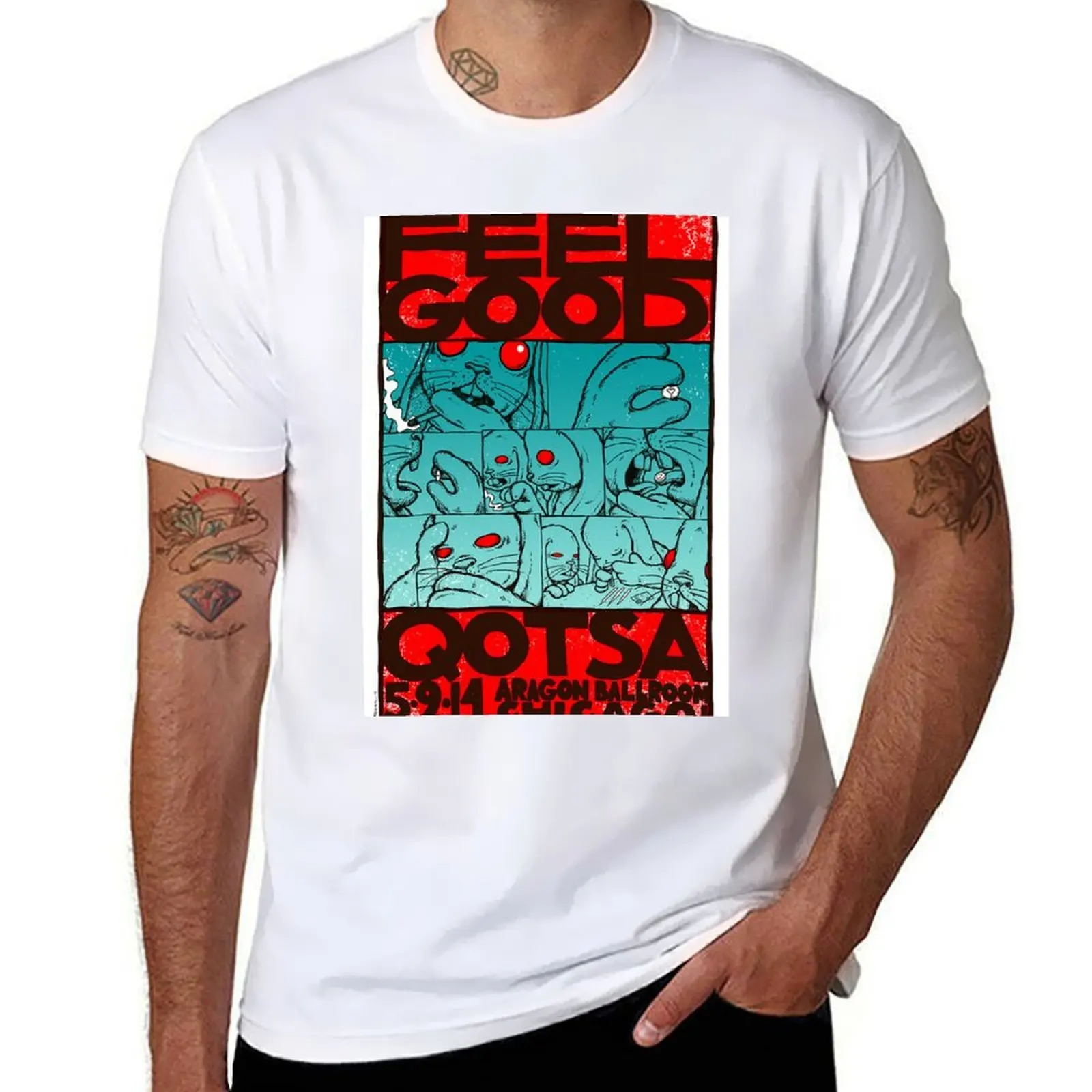 

QOtSA T-Shirt t shirts for man pack white t shirt custom print T-Shirt