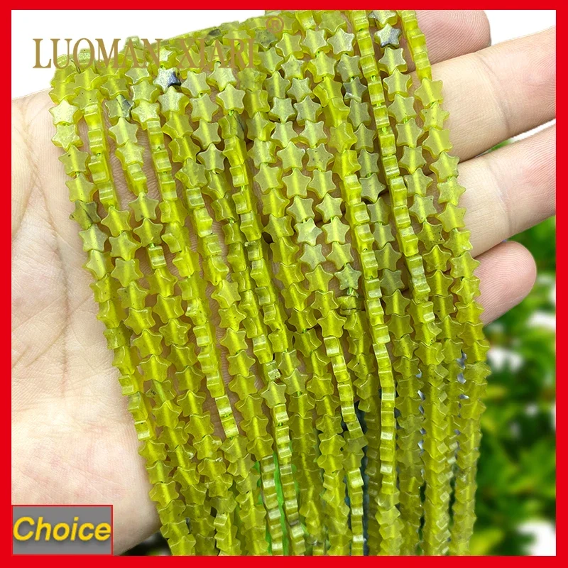 6 мм натуральный камень, Тайвань, нефрит, звезда, форма, свободные разделительные бусины, ранние серьги, браслеты, подвески, аксессуары