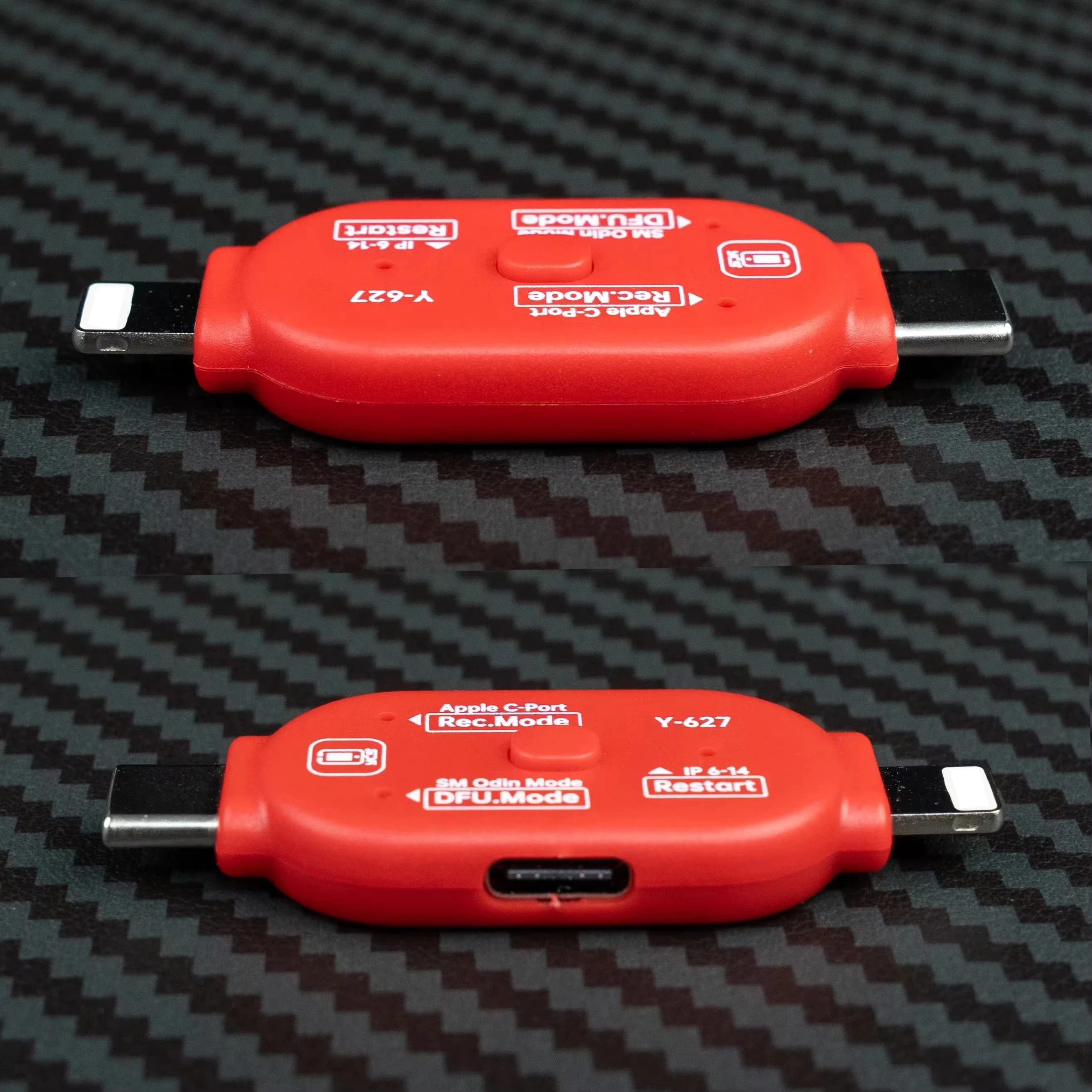 YCS Y-627 One-Click DFU Recovery Restart Flash Tool USB-C Lightning Adapter for iPhone Samsung Android Phone System Repair Kit