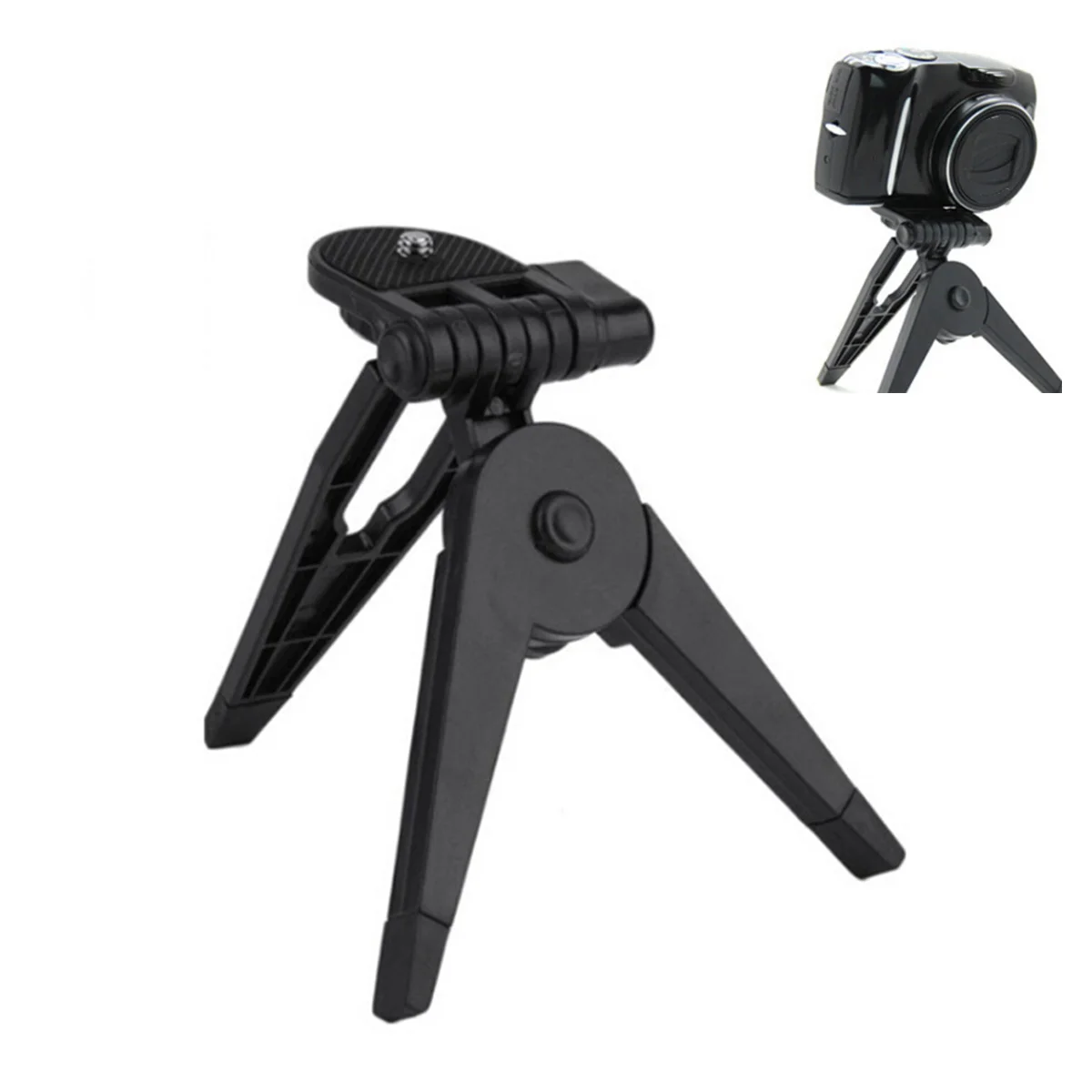 

Mini Desktop Tripod Adjustable Action Camera Mount Stand Holder for 5 5S 4 4S 3 3 1 Selfie
