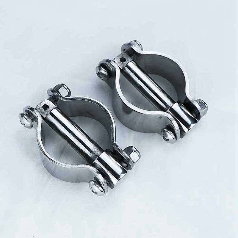 Boat Stainless Steel Row Lock Side Mount Line Oar Lock Socket Marine Yacht (4 Pack)