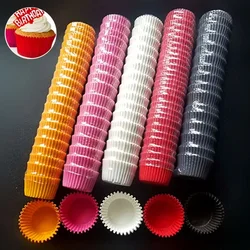1000Pcs Mini Size Chocalate Paper Liners Baking Muffin Cake Cups Forms Cupcake Cases Solid Color Party Tray Mold