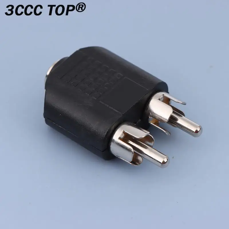 3,5mm Audio-Stereo-Buchse Buchse auf 2 RCA-Stecker 3,5mm Stecker auf 2 RCA Buchse 3,5mm Buchse auf 2 RCA Buchse Adapterst ecker 1 Stk