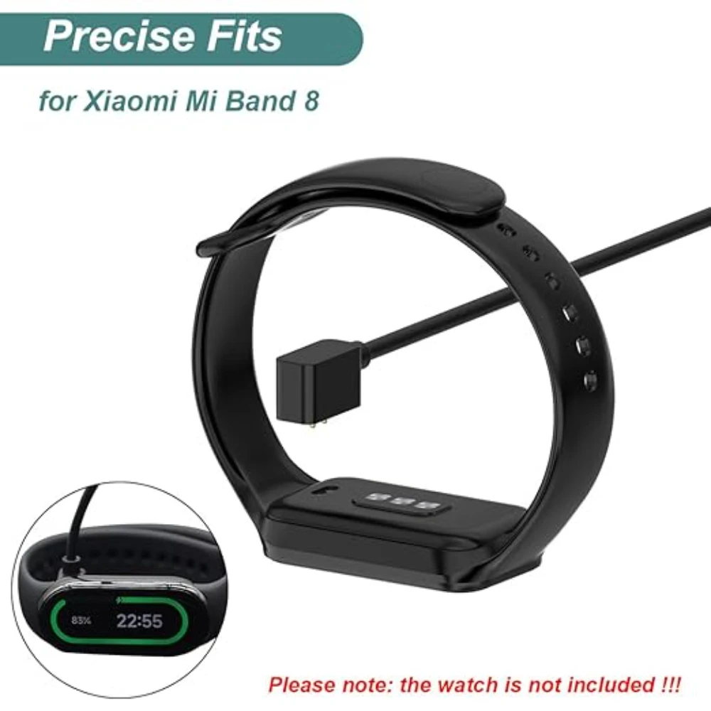 شاحن لـ Xiaomi Mi Band 8/8pro/9Pro/8Active/9Active/10/Redmi Band 2/Redmi Watch 3 Active/4/5/5Active/5Lite كابل شحن