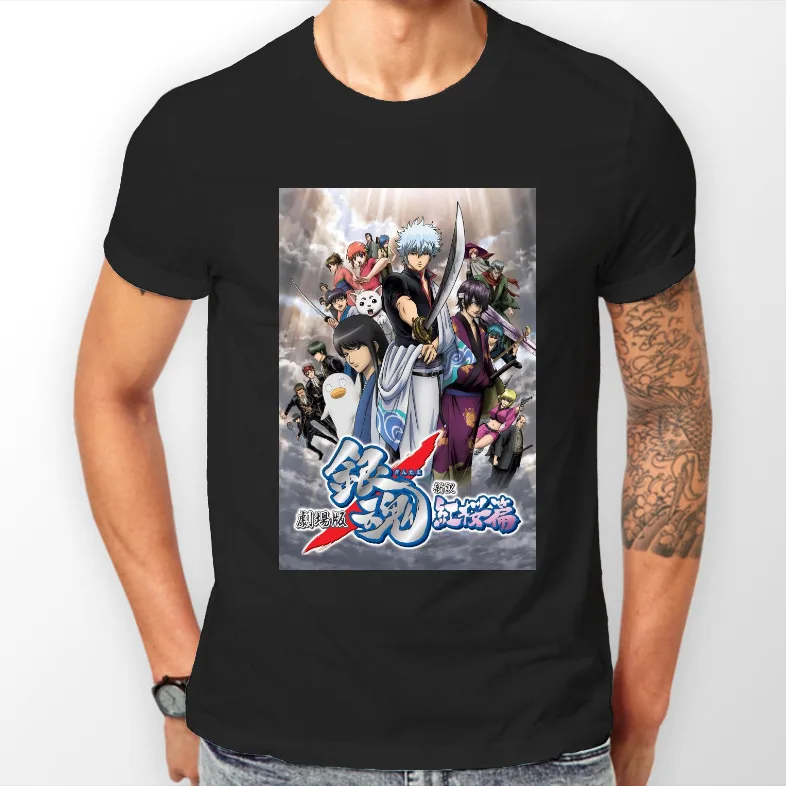 Gintama Cast Gintoki Sakata Gin Tama Anime Unisex Tshirt T-Shirt Tee ALL SIZES