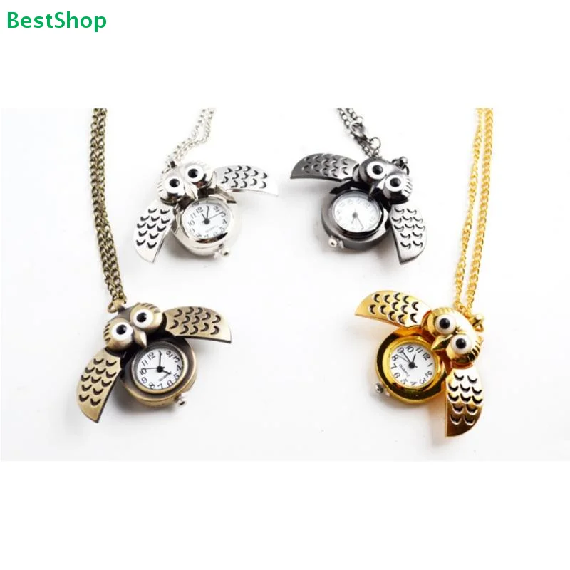 

〔AG〕Vintage Owl Pocket Watch Necklace-Alloy Necklace Watch for Fashion & Gift Giving