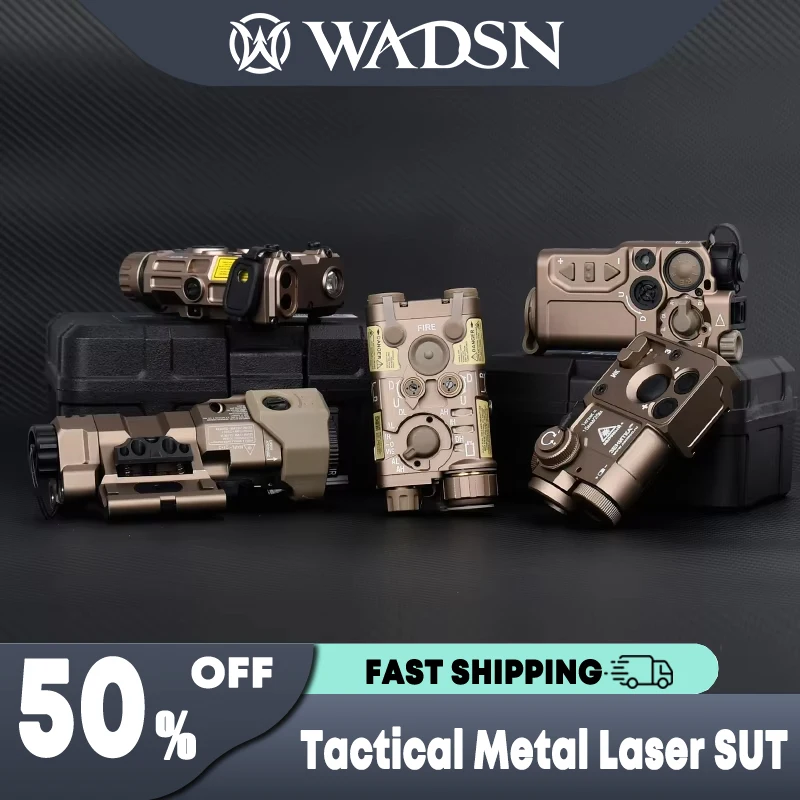 WADSN All Metal CQBL NGAL MAWL RAID-X OGL PEQ IR Aiming Red Green Blue Indicator LED Hunting Scout Light M300 M600 Flashlight
