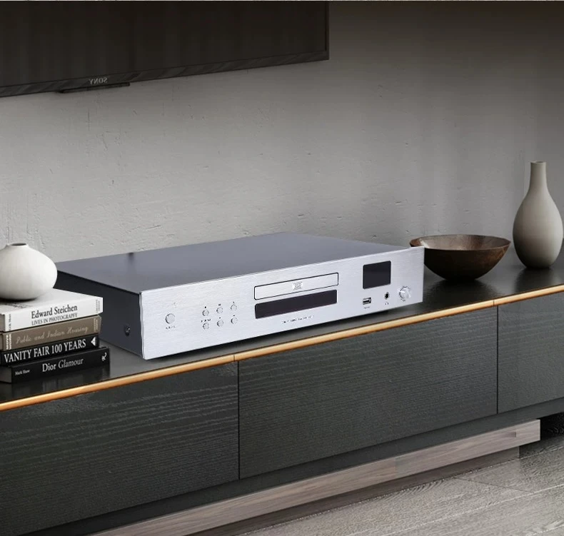 HIFI Fever CD Player High Fidelity Lossless Bluetooth Home Audio Player, Pure Tube Desktop Music Player for Home Stereo System