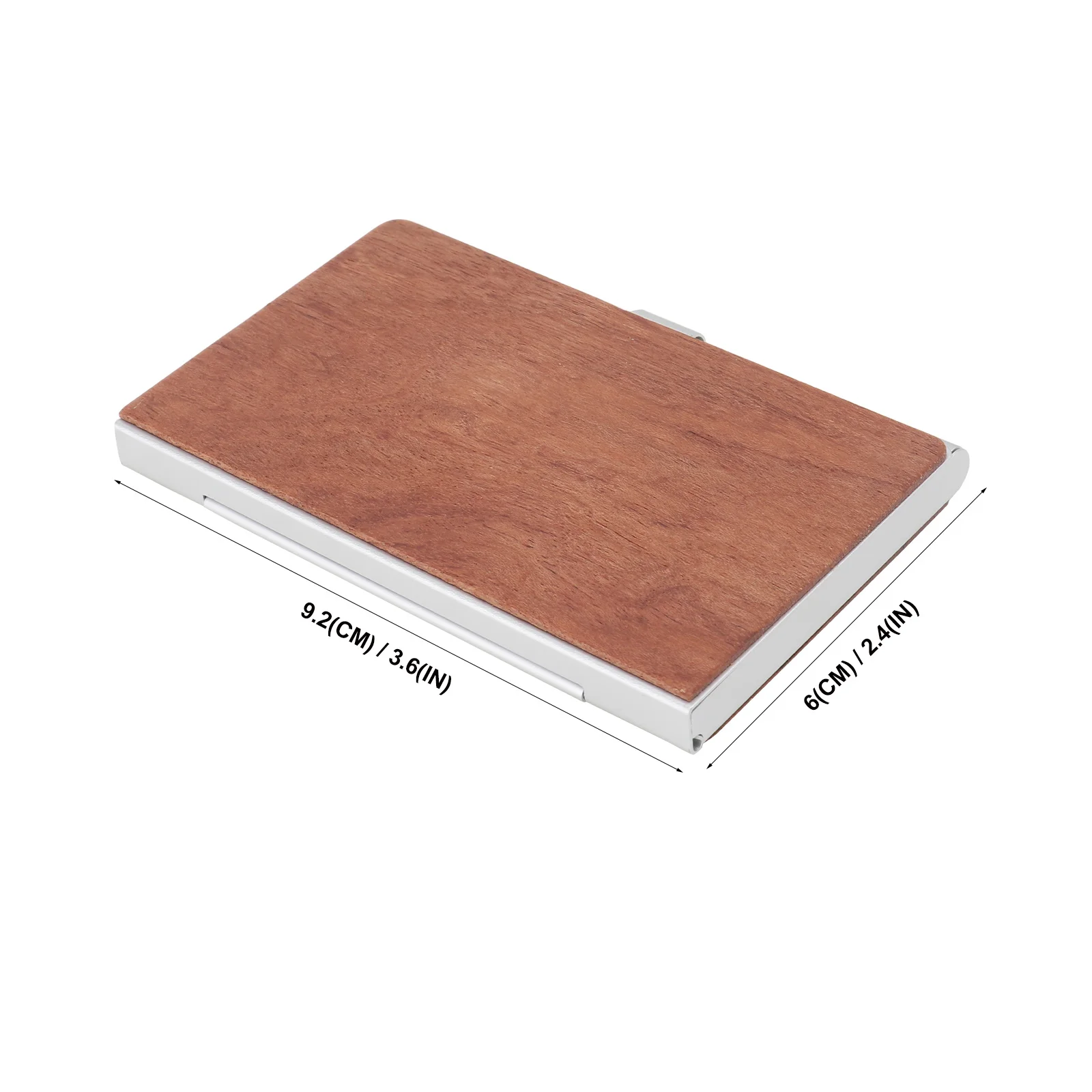 1 قطعة حافظة بطاقات العمل المحمولة حاوية إبداعية تصميم رقيق لتخزين بطاقات الهدايا الهوية الائتمانية منظم أنيق