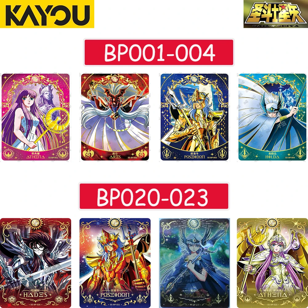 

Оригинальные карты Kayou Saint Seiya BP с открытым принтом BP001-004 и 020-023 Аниме Коллекционная карта Декор игрушки и подарки для детей и коллекционеров