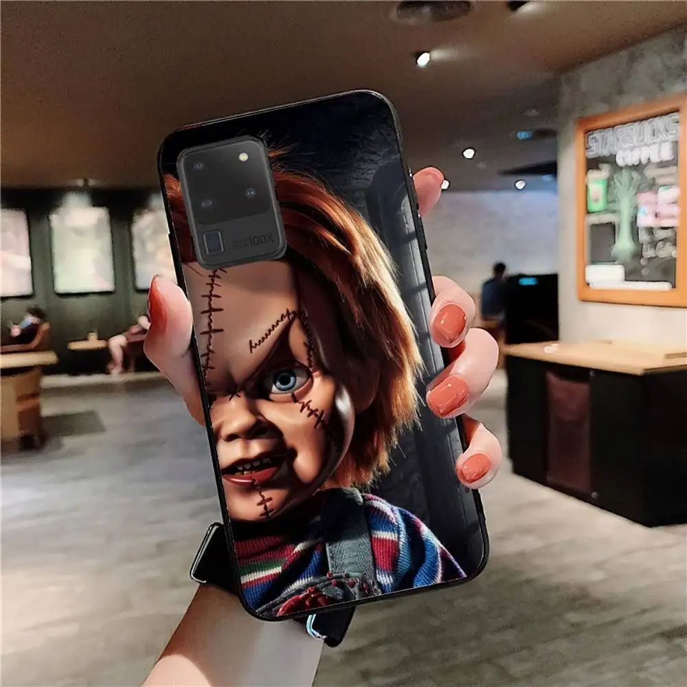 Funda de teléfono Horror Chucky Doll para Samsung S 24 Fe 25 Ultra Plus 20 Lite 21 30 22 23 24 22 Ultra 5G Fundas