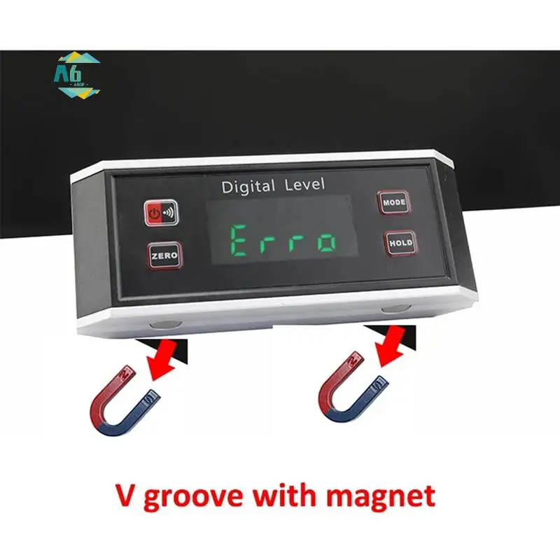 

A60F-Digital Level Electronic Protractor Inclinometer With Magnet Illuminate Level Angle Meter Gauge Level Box Inclinometer
