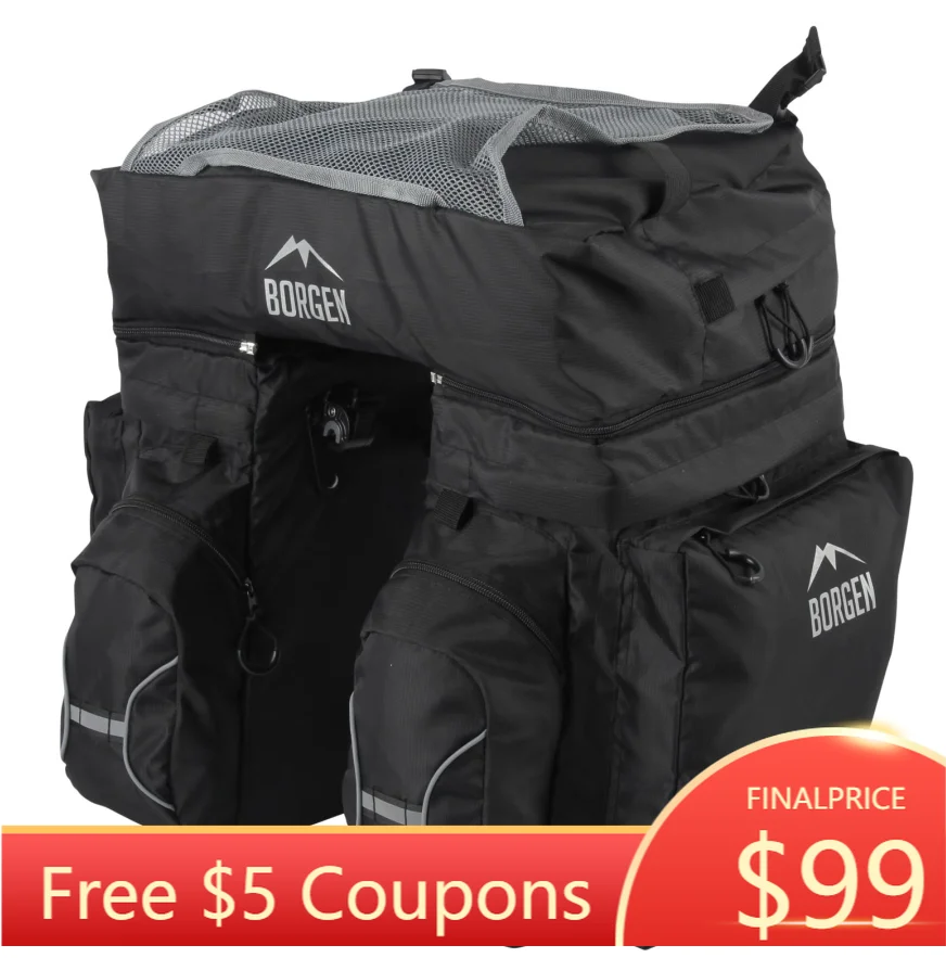 

STLF Multi-functional Big Capacity 3 in 1 Cycling Bicycle Bike Pannier Bicycle Backpack Seat Pack