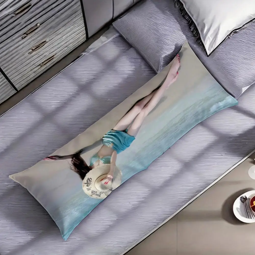 1pc Custom Photo Long Body Support Pillow Soft Full Length Sleeping Cushion For Pregnant Women Side Sleeper Cozy Rest
