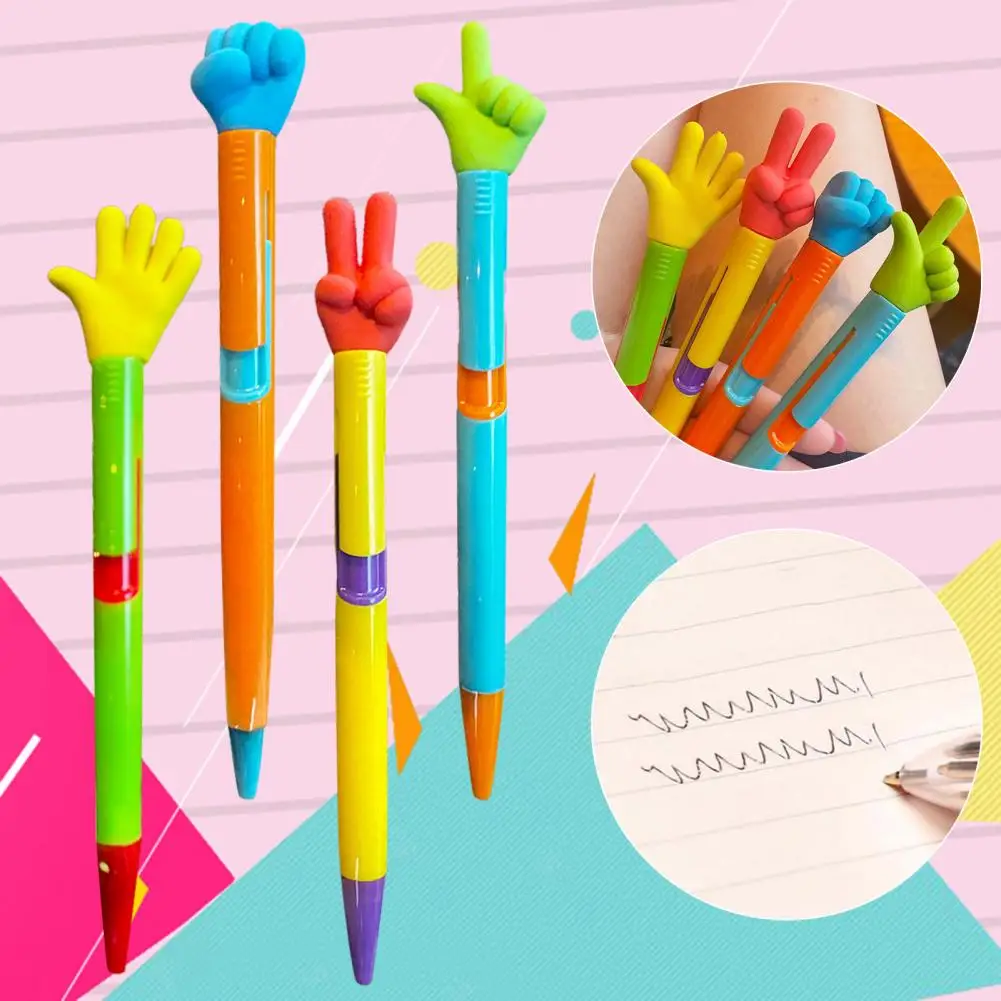 الطلاب قلم حبر جاف الكبار قلم حبر جاف التجفيف السريع روك ورقة مقص قلم حبر جاف للطلاب زملاء العمل قابل للسحب